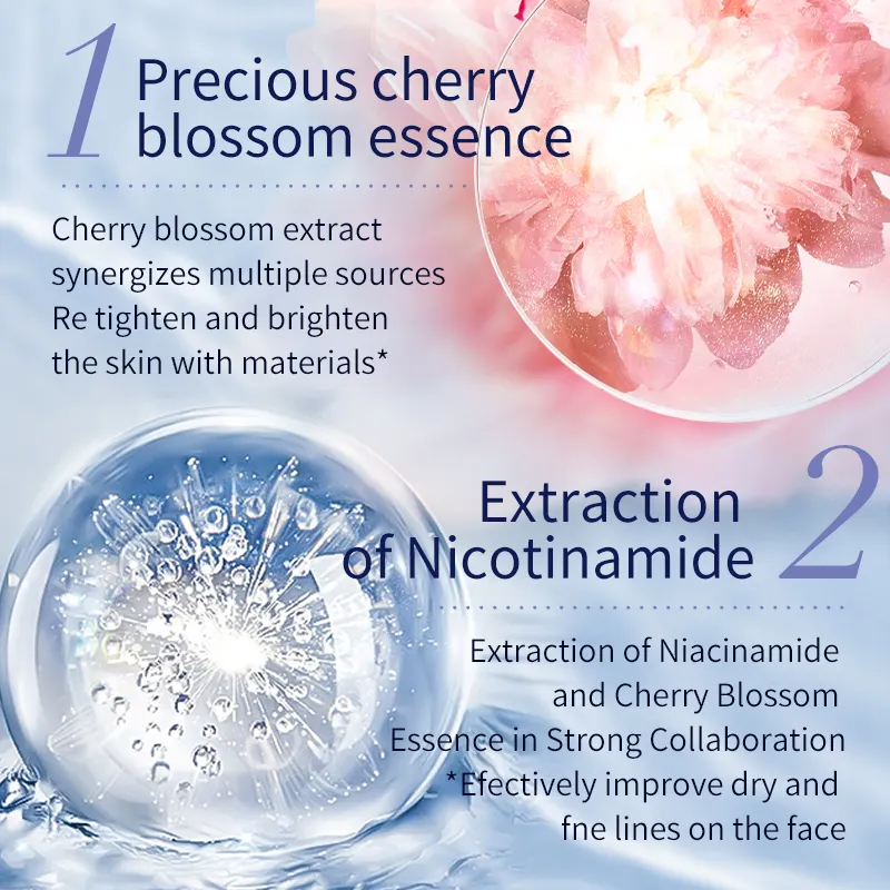 OEM Private Label AOYUNSHI NaturalSakura Anti Wrinkle Moisturizing 8-piece Set Collagen Whitening Hydrating Face Skin Care Set