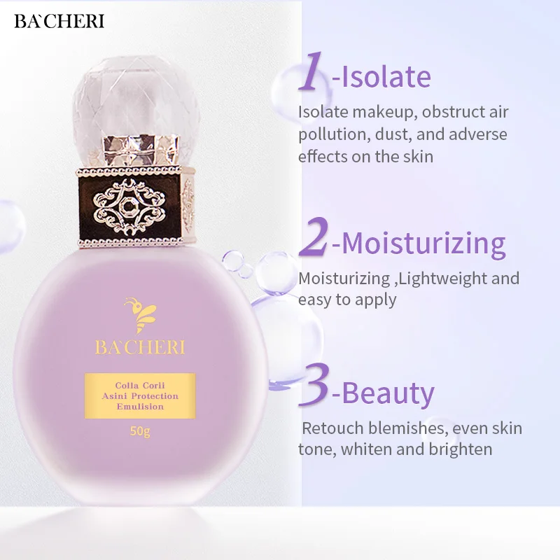 ISO22716 Private Label Hydrating Herbal Mineral Oil-Control Sunscreen Protector for Foundation Makeup Liquid SPF Anti UVA UVB