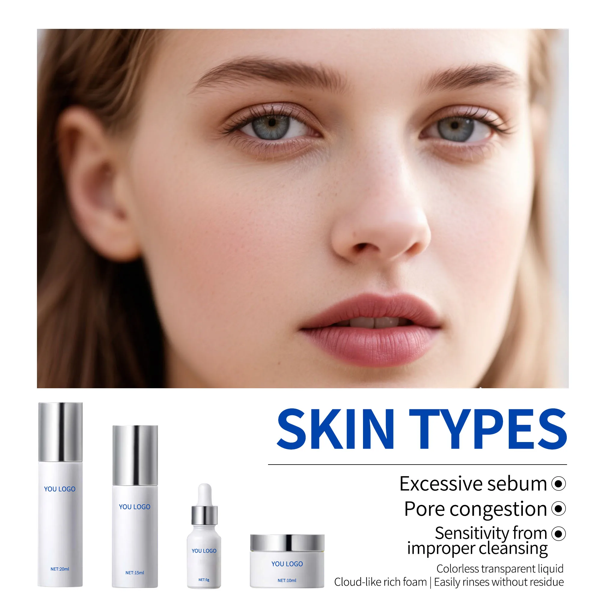 Custom Hydrate Revitalize Antioxidant Set Blue Hyaluronic Acid Firming Barrier Repair Niacinamide Brightening Berry Fruit Adult