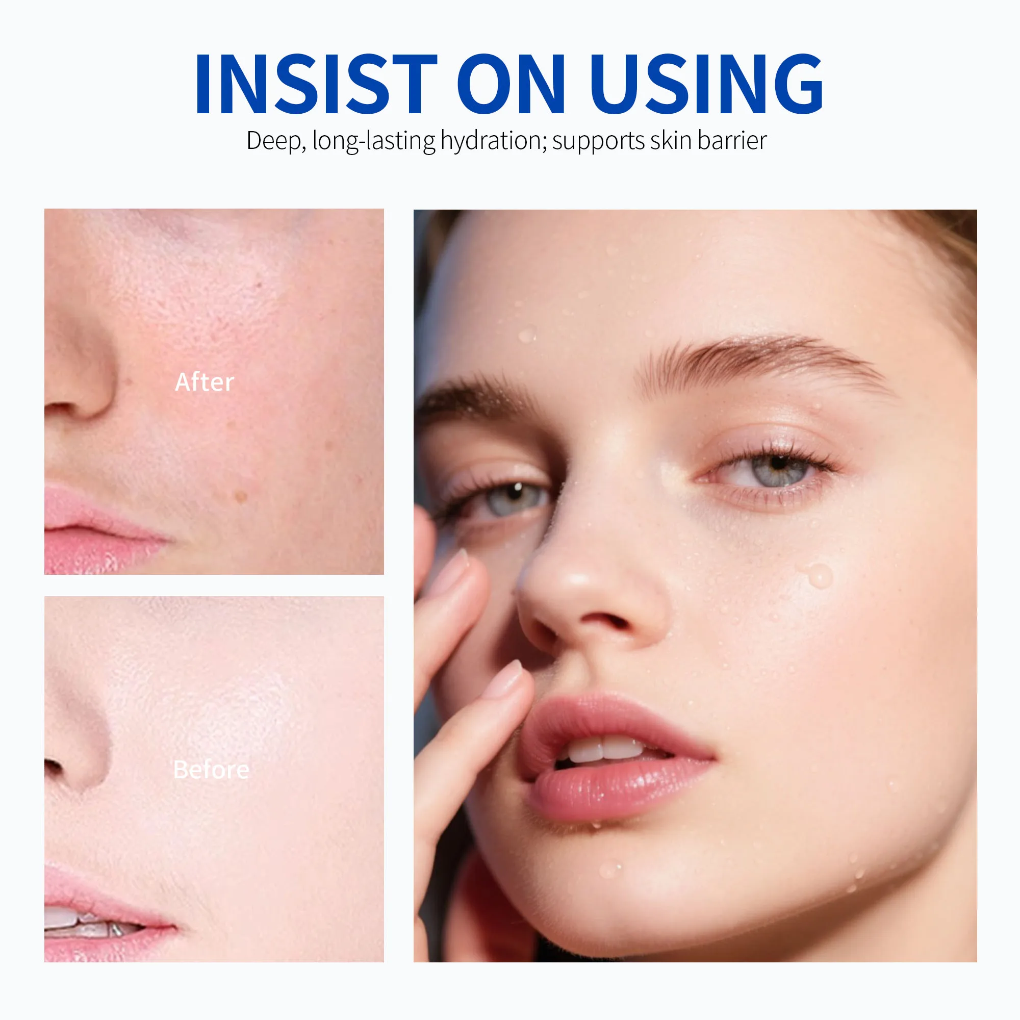 Custom Hydrate Revitalize Antioxidant Set Blue Hyaluronic Acid Firming Barrier Repair Niacinamide Brightening Berry Fruit Adult