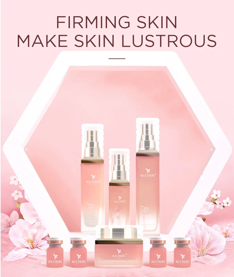 Private Label Skin Care Moisturizing Eight-pieces Sets with Moisturizing and Anti-wrinkle for Skin Care Sakura Beauty Sets