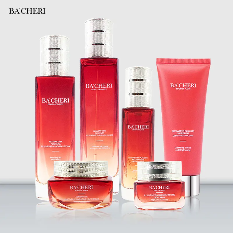 High Quality Private Label Organic Natural Anti Wrinkle Anti Aging Brighten Vitamin C Vitamin E Skin Care Set