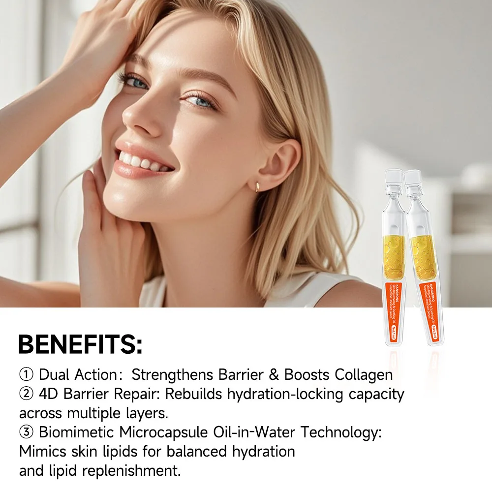 OEM Skin Rejuvenating Soothing Oil-Suspension Mono-dose Face Serum for Improves Skin Sensitivity Rebuild a Resilient Barrier