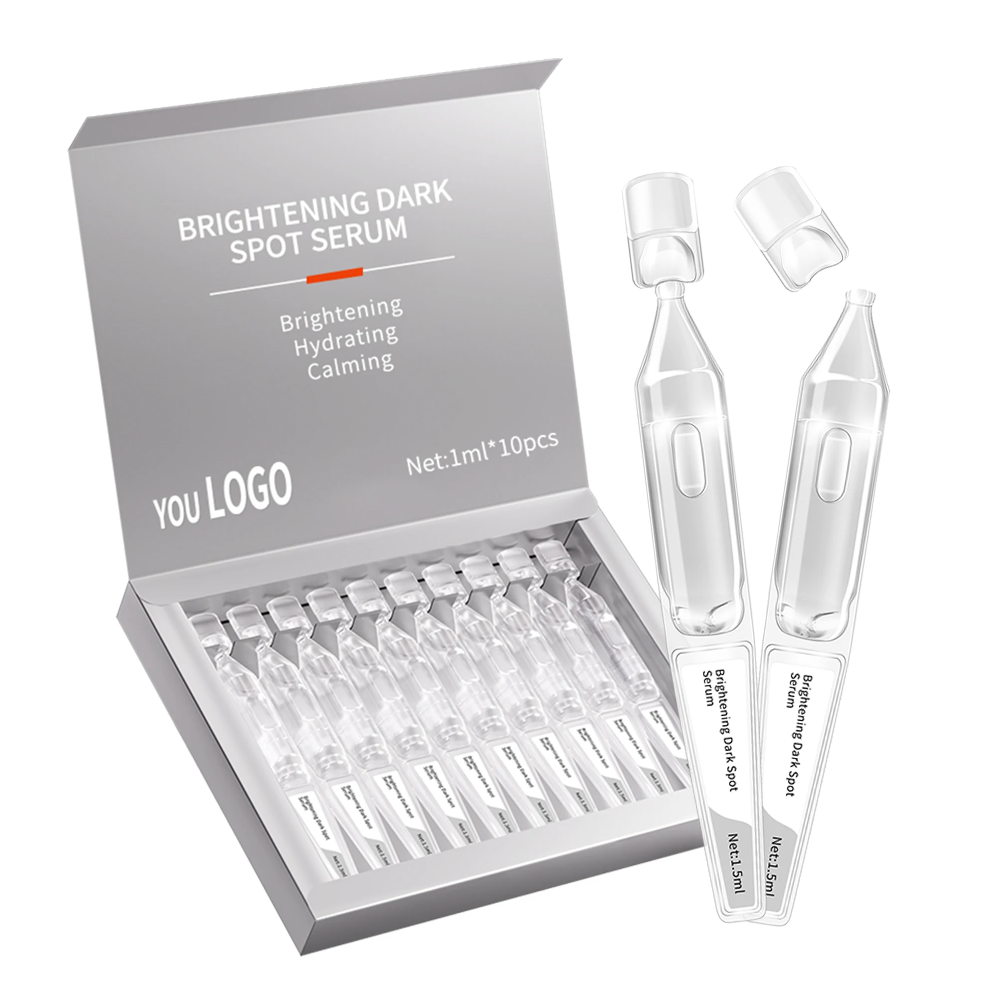 OEM/ODM 2% Tranexamic Acid Brightening Dark Spot Face Serum Tubes with 5% Niacinamide Target Redness and Irritation