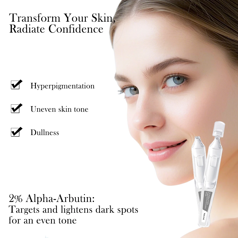 GMPC Factory 2% Alpha Arbutin 3% Tranexamic Acid Brightening Face Serum Dark Spots OEM MoCRA Ready