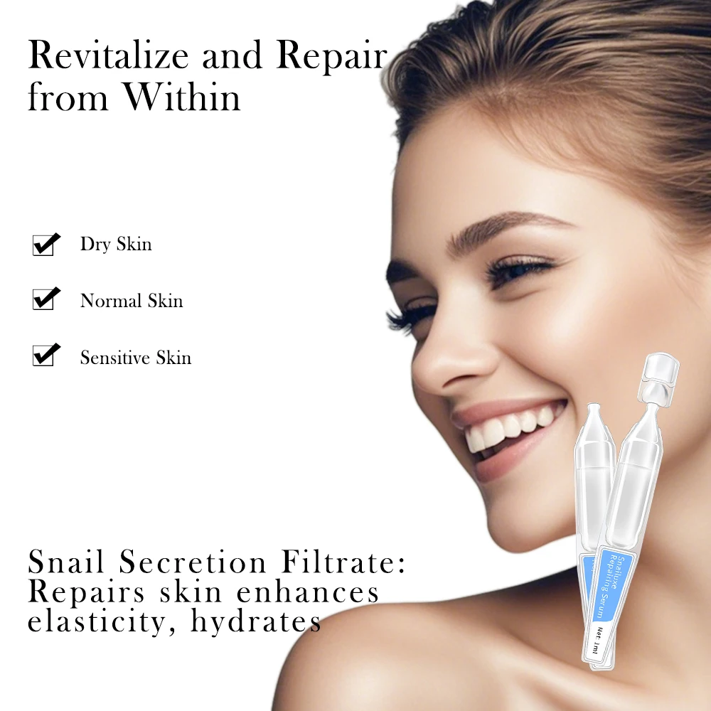 GMPC Factory Snail Mucin Hyaluronic Acid Face Serum BFS Aseptic Lightweight Hydrating Soothing Zero Preservative MoCRA Ready