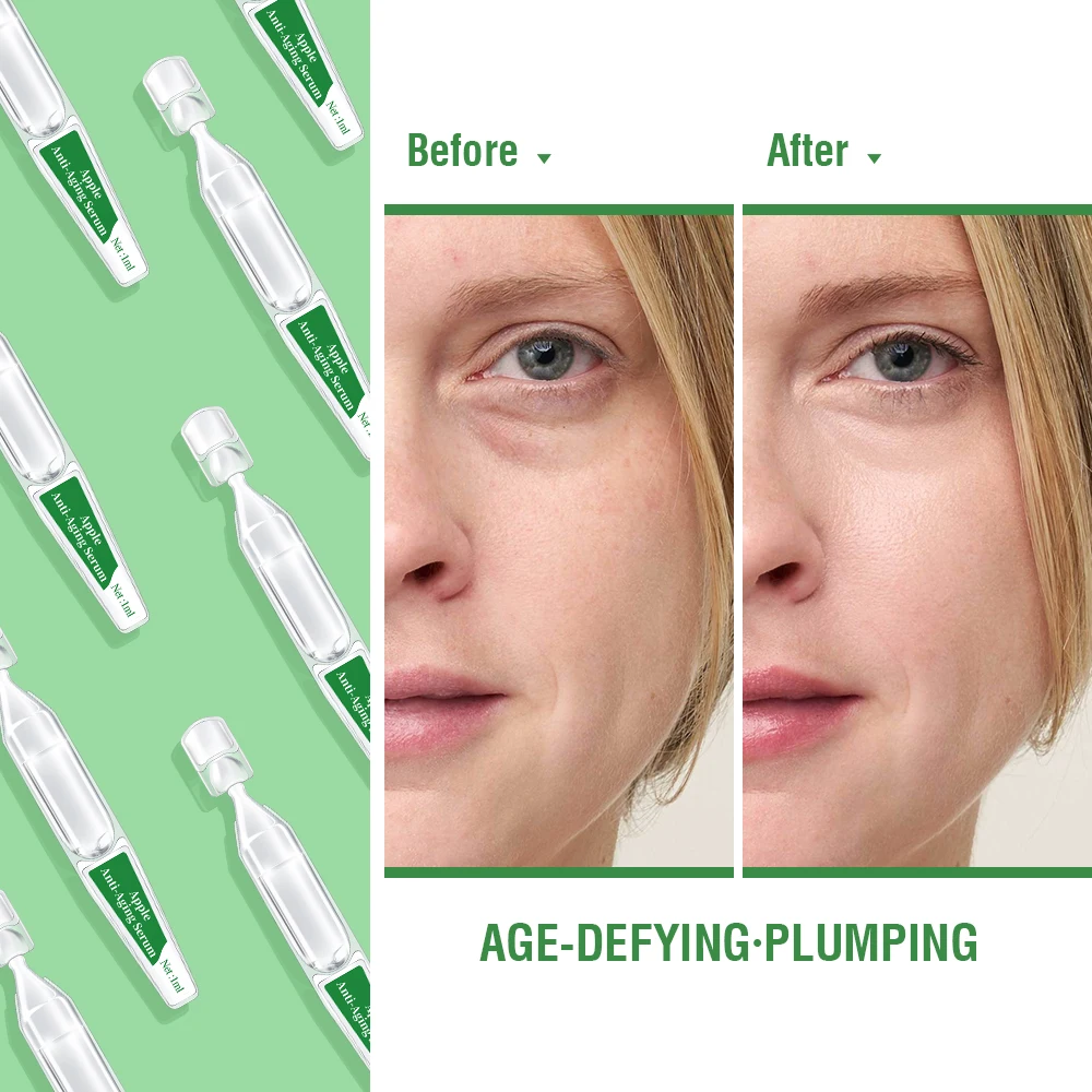 GMPC Factory Apple Extract Peptide Collagen Antioxidant Anti Wrinkle Anti Aging Serum Brightening Private Label MoCRA Ready